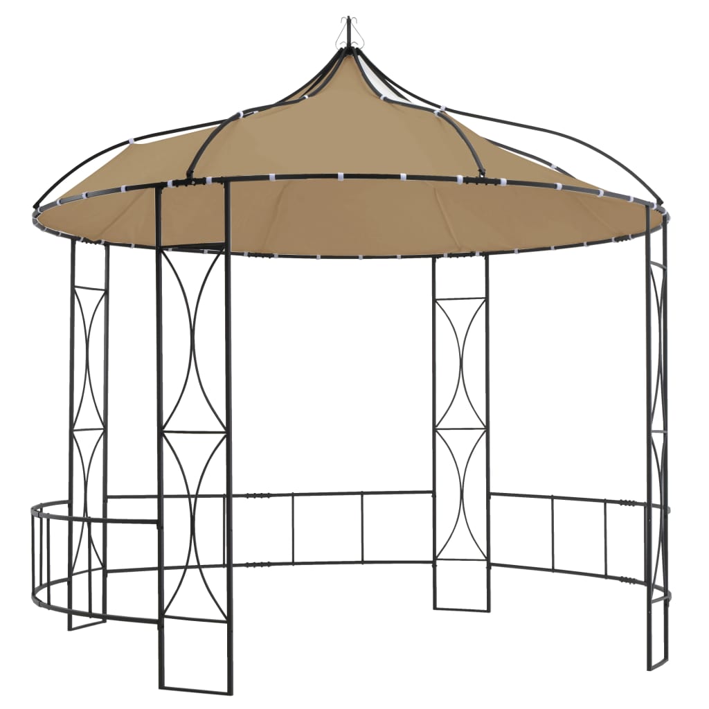 Prieel Rond 300X290 Cm Taupe
