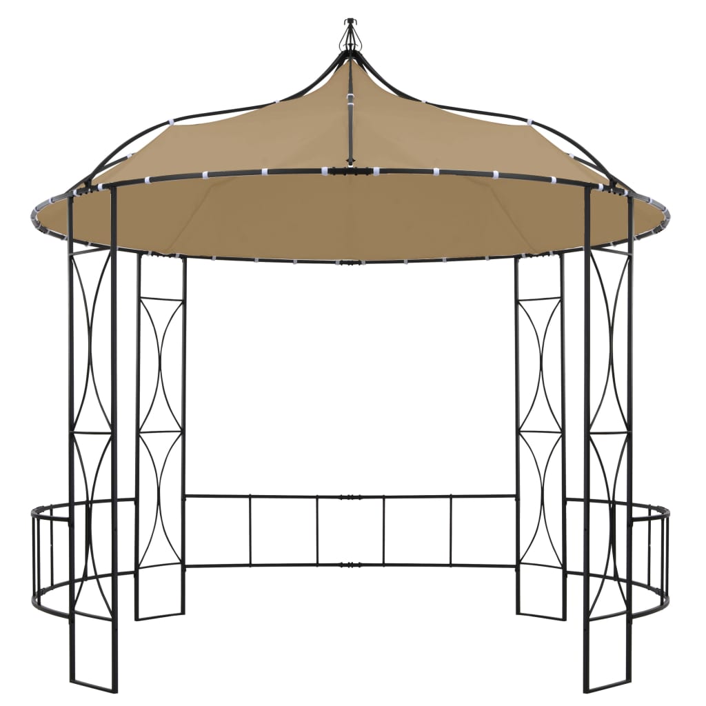Prieel Rond 300X290 Cm Taupe