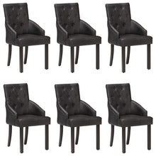 Eetkamerstoelen 6 St Echt Geitenleer Zwart