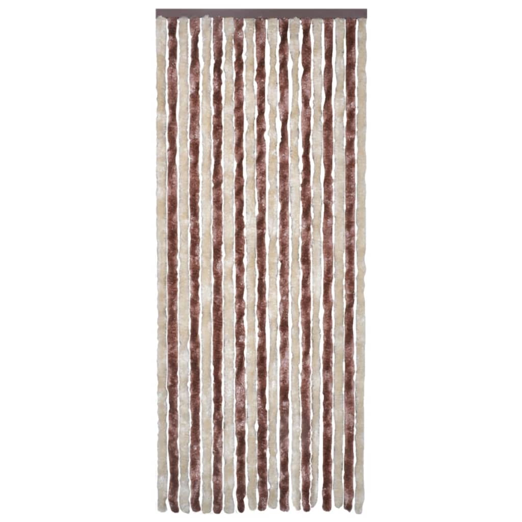 Vliegengordijn 120x220 cm chenille beige en lichtbruin 120 x 220 cm Beige en lichtbruin