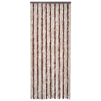 Vliegengordijn 120x220 cm chenille beige en lichtbruin 120 x 220 cm Beige en lichtbruin