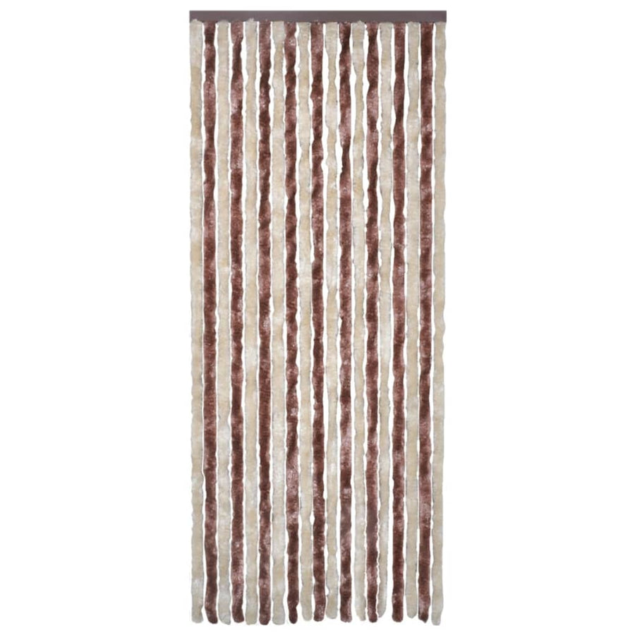Vliegengordijn 120x220 cm chenille beige en lichtbruin 120 x 220 cm Beige en lichtbruin