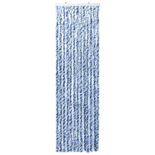 Vliegengordijn 56x200 cm chenille blauw en wit 56 x 200 cm Blauw en wit