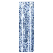 Vliegengordijn 90x200 cm chenille blauw en wit 90 x 200 cm Blauw en wit