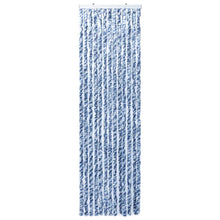 Vliegengordijn 120x220 cm chenille blauw en wit 120 x 220 cm Blauw en wit