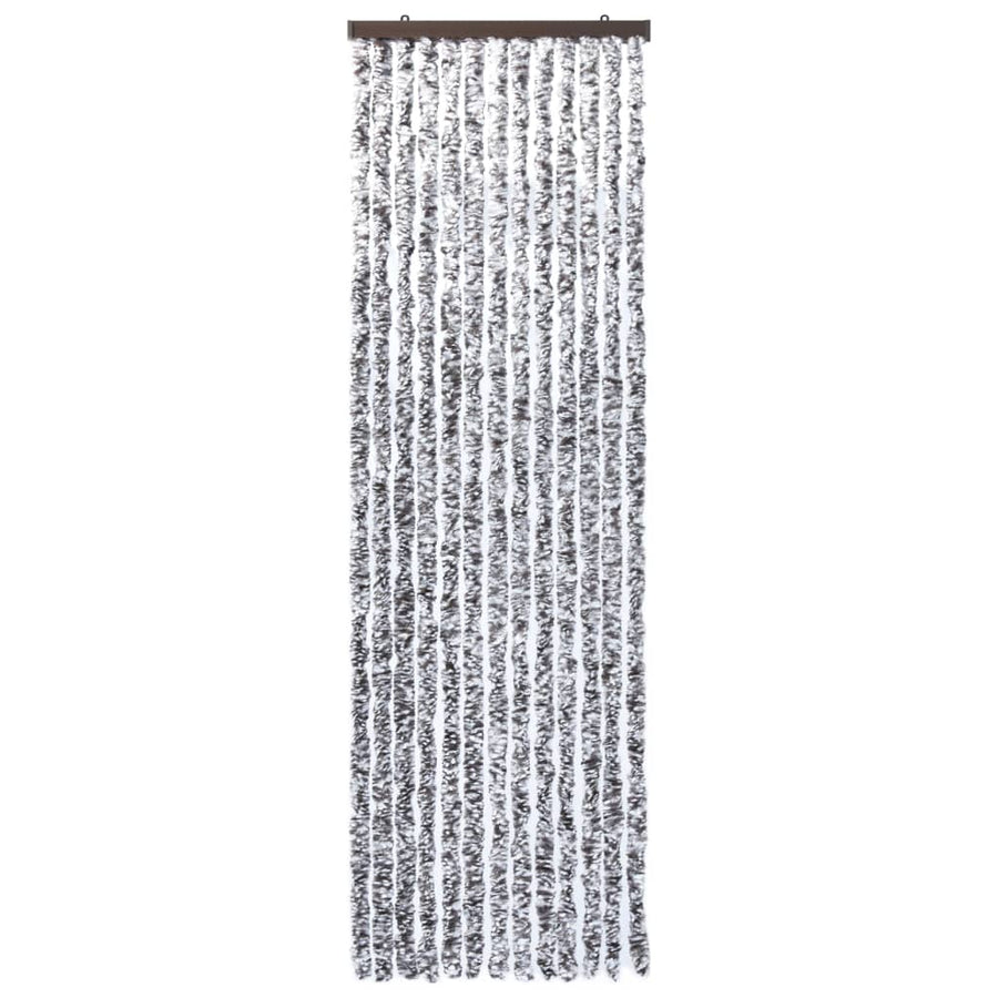 Vliegengordijn 56x200 cm chenille bruin en beige 56 x 200 cm Bruin en beige