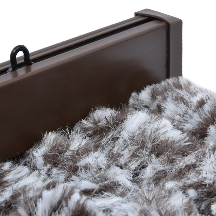 Vliegengordijn 56x200 cm chenille bruin en beige 56 x 200 cm Bruin en beige