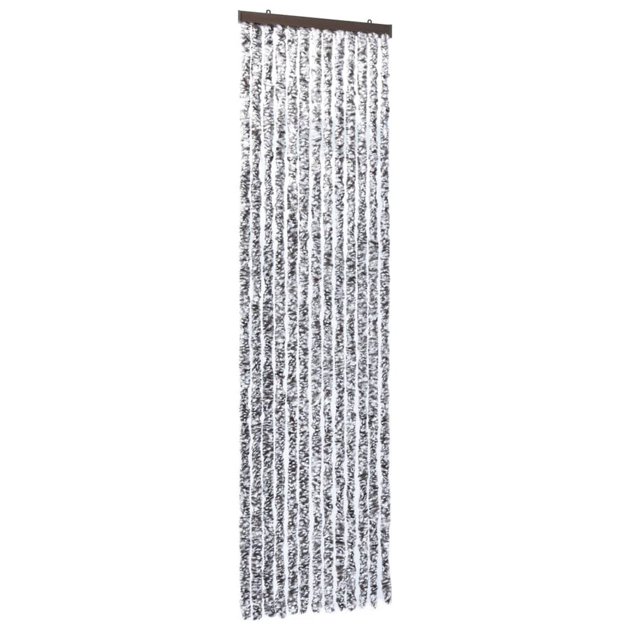 Vliegengordijn 90x200 cm chenille bruin en beige 90 x 200 cm Bruin en beige