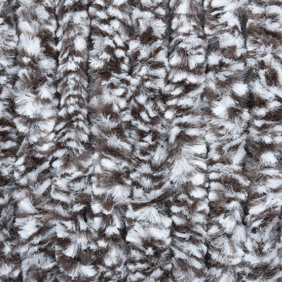 Vliegengordijn 120x220 cm chenille bruin en beige 120 x 220 cm Bruin en beige