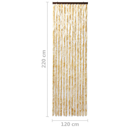Vliegengordijn 120x220 cm chenille beige 120 x 220 cm Beige