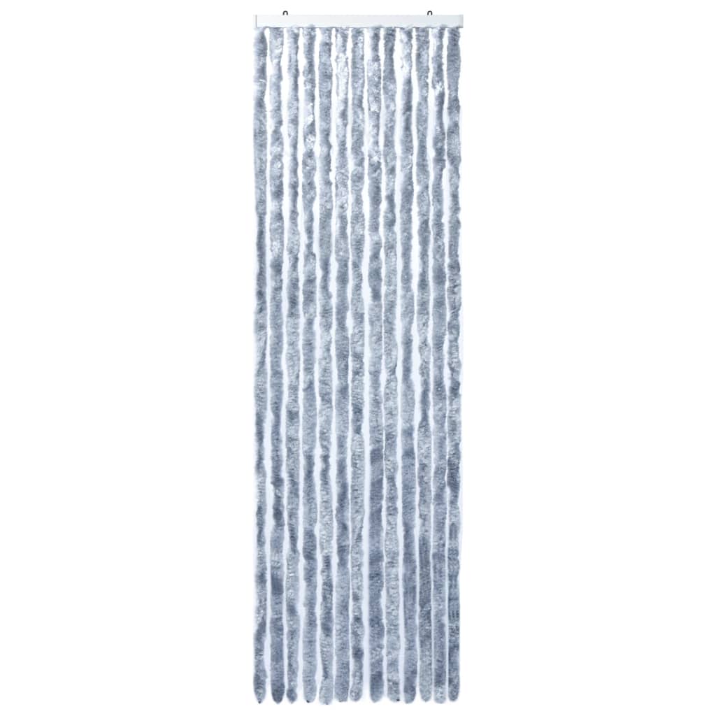 Vliegengordijn 56x200 cm chenille zilverkleurig 56 x 200 cm Zilver