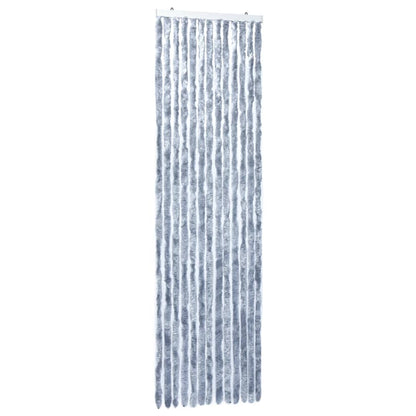 Vliegengordijn 56x200 cm chenille zilverkleurig 56 x 200 cm Zilver