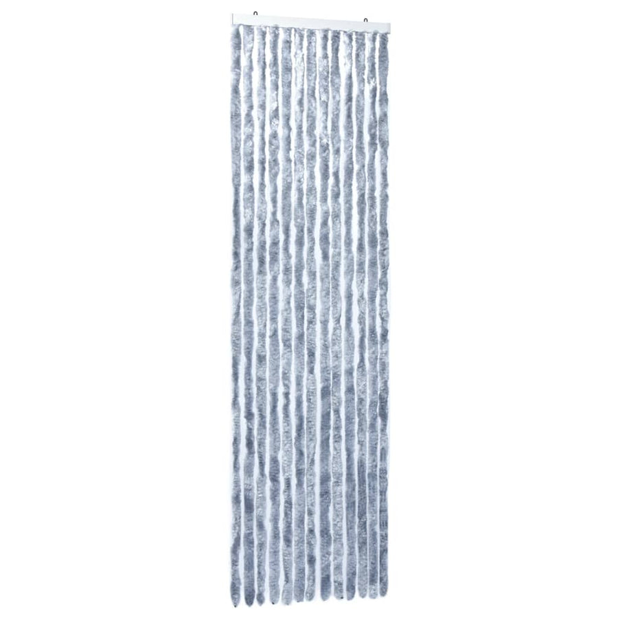 Vliegengordijn 56x200 cm chenille zilverkleurig 56 x 200 cm Zilver
