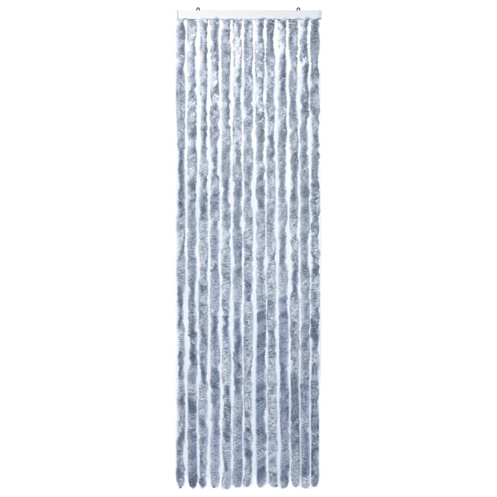 Vliegengordijn 120x220 cm chenille zilverkleurig 120 x 220 cm Zilver