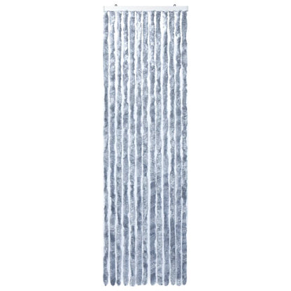 Vliegengordijn 120x220 cm chenille zilverkleurig 120 x 220 cm Zilver