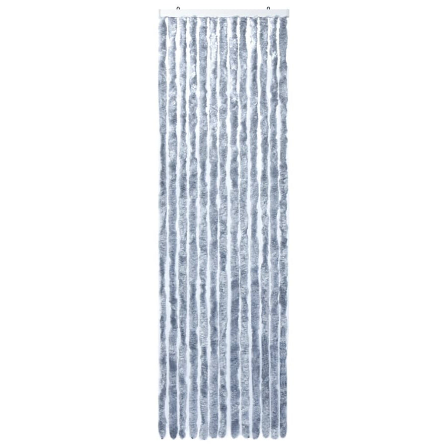 Vliegengordijn 120x220 cm chenille zilverkleurig 120 x 220 cm Zilver