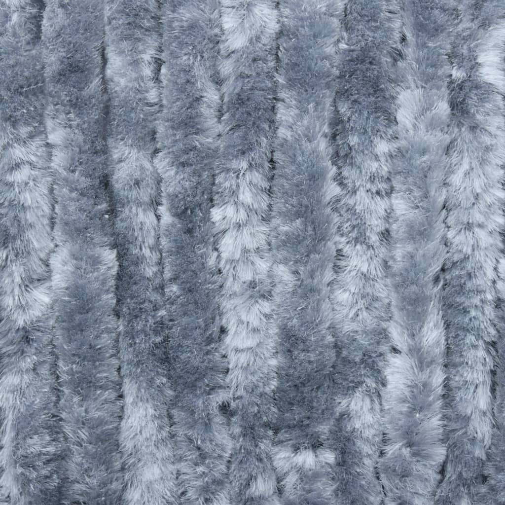 Vliegengordijn 120x220 cm chenille zilverkleurig 120 x 220 cm Zilver