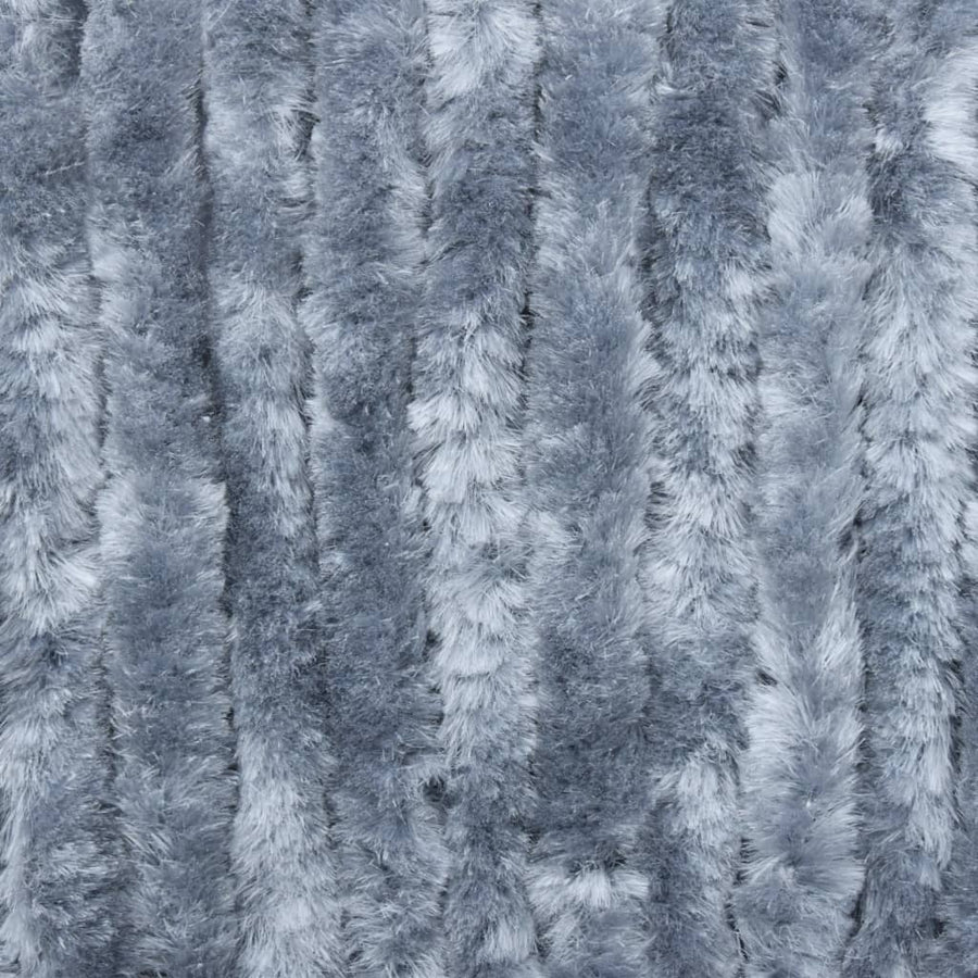 Vliegengordijn 120x220 cm chenille zilverkleurig 120 x 220 cm Zilver