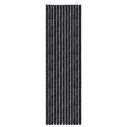 Vliegengordijn 56x200 cm chenille antraciet 56 x 200 cm Antraciet