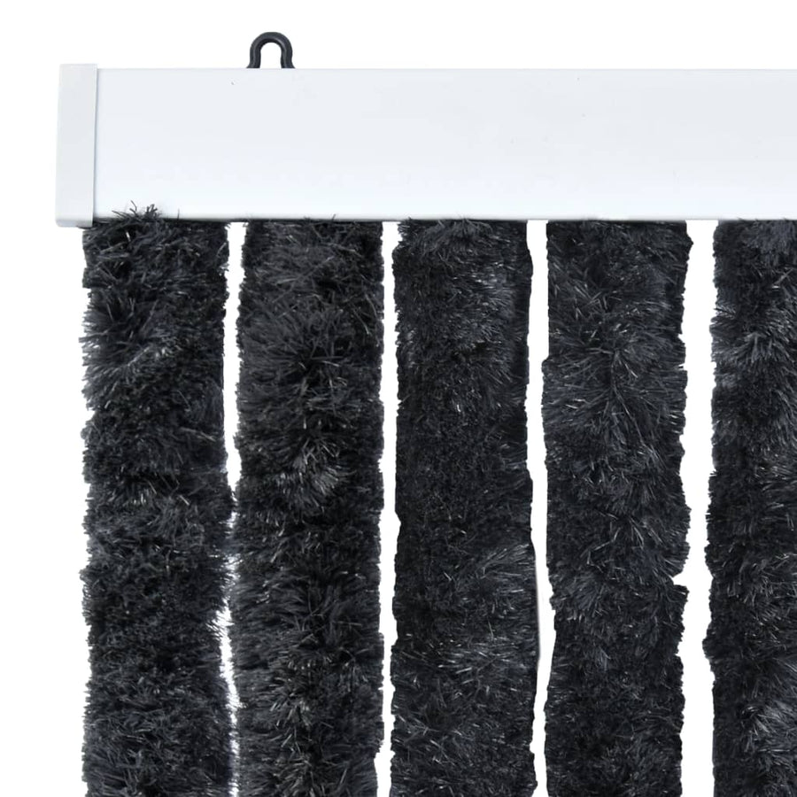 Vliegengordijn 56x200 cm chenille antraciet 56 x 200 cm Antraciet