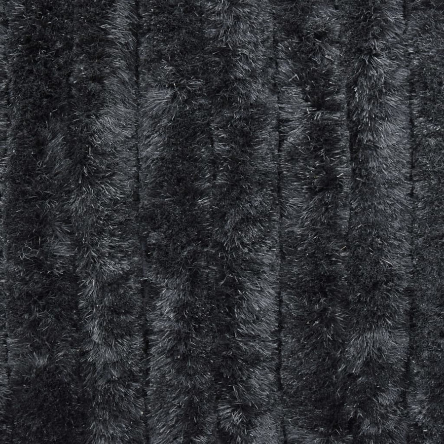 Vliegengordijn 90x200 cm chenille antraciet 90 x 200 cm Antraciet