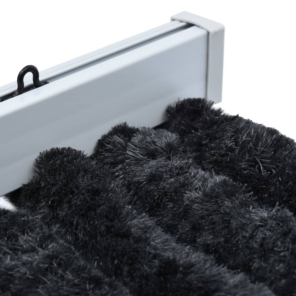 Vliegengordijn 120x220 cm chenille antraciet 120 x 220 cm Antraciet