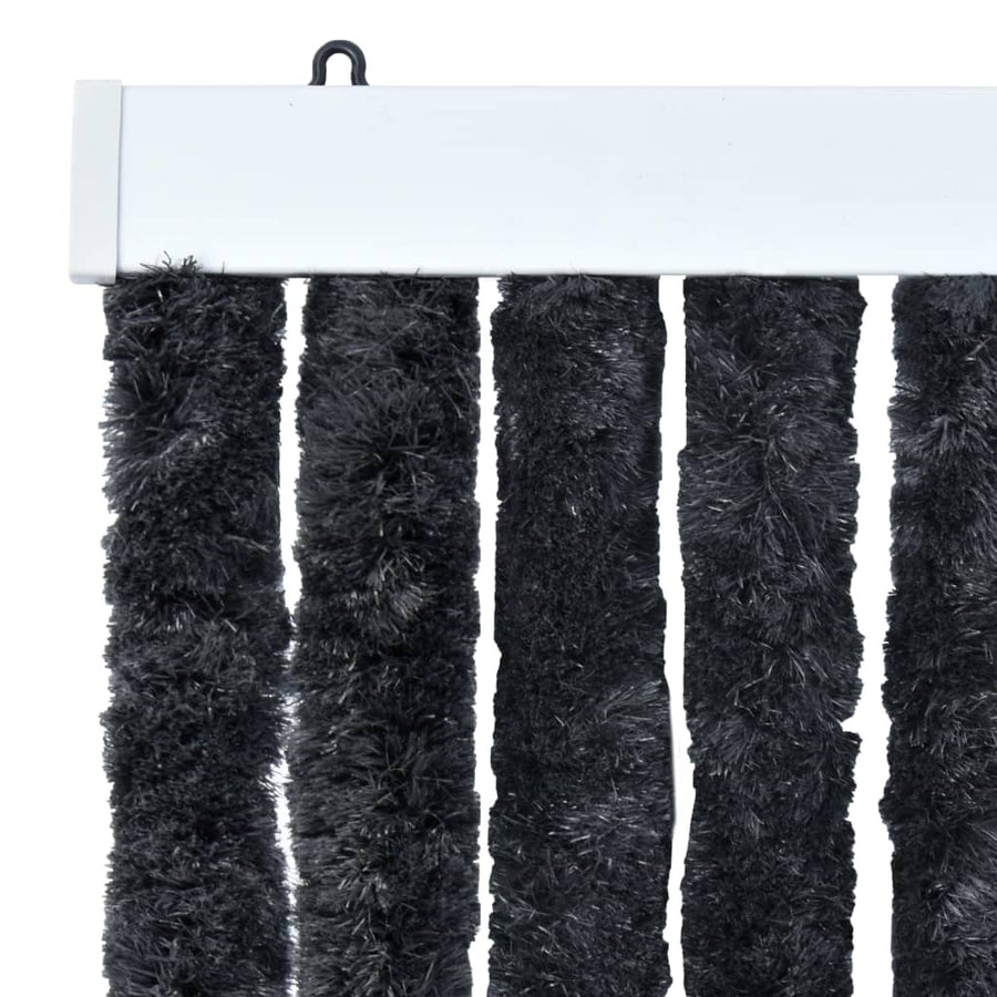 Vliegengordijn 120x220 cm chenille antraciet 120 x 220 cm Antraciet