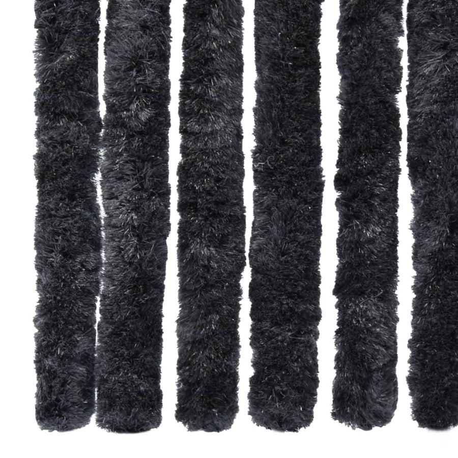 Vliegengordijn 120x220 cm chenille antraciet 120 x 220 cm Antraciet