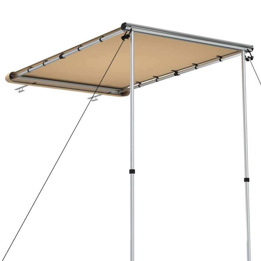 Luifel Voor Camper En Caravan 1,2X2X2,15 M Beige 1.2 x 2 x 2.15 m