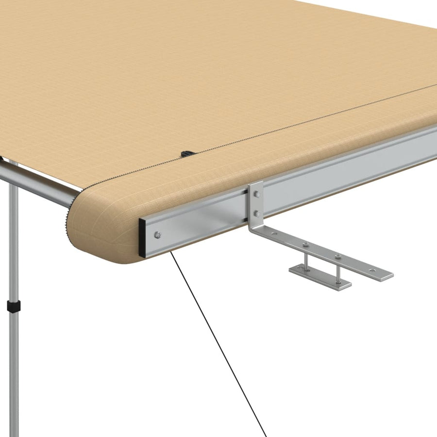 Luifel Voor Camper En Caravan 1,2X2X2,15 M Beige 1.2 x 2 x 2.15 m