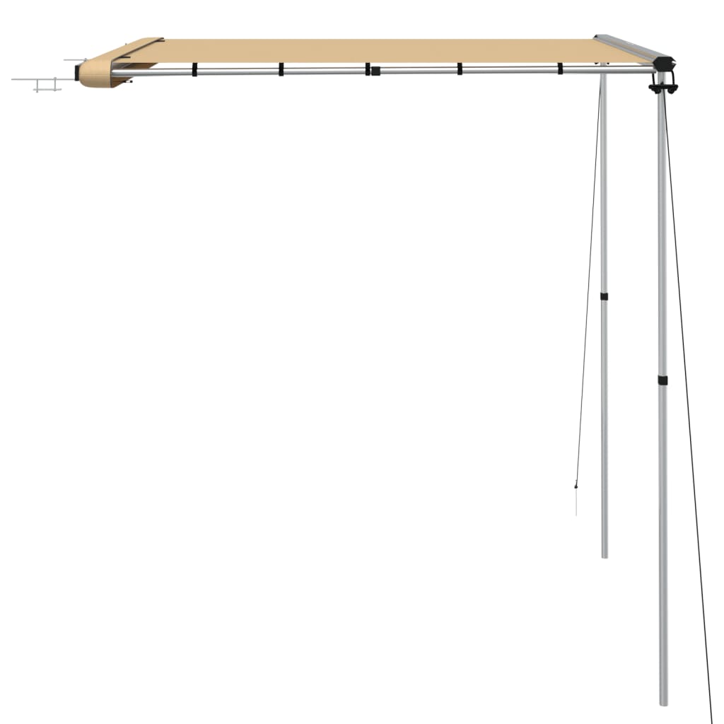 Luifel Voor Camper En Caravan 1,8X2X2,15 M Beige 1.8 x 2 x 2.15 m