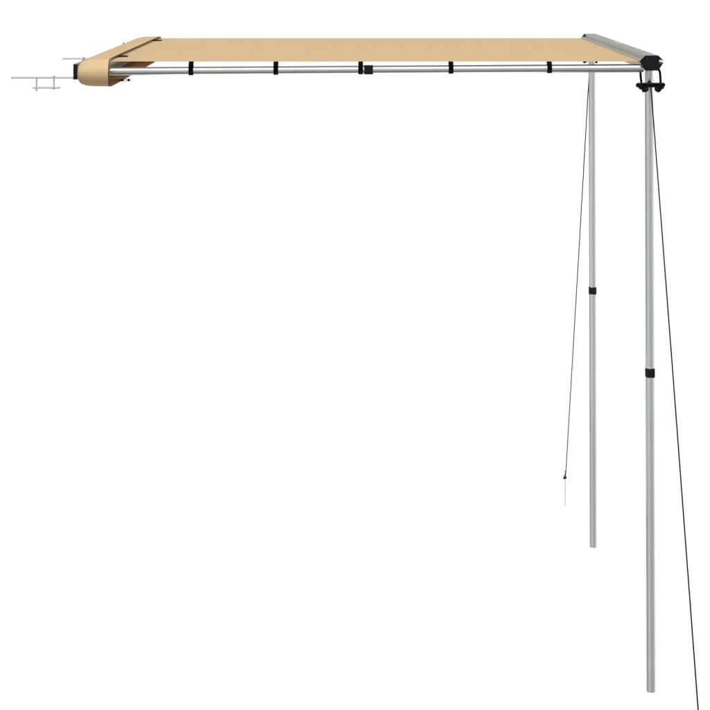 Luifel Voor Camper En Caravan 2X2X2,15 M Beige 2 x 2 x 2.15 m