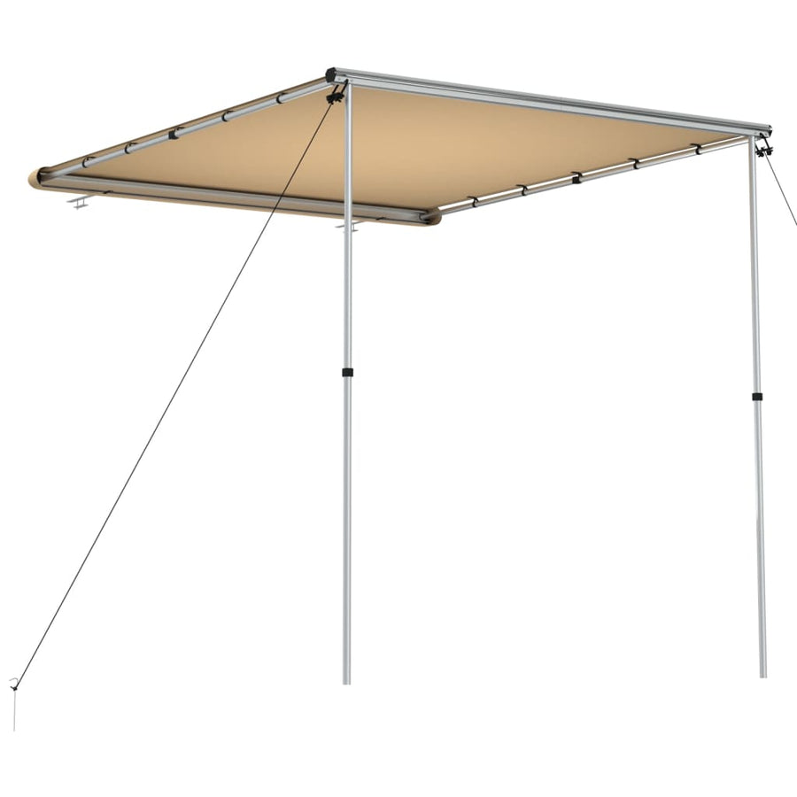 Luifel Voor Camper En Caravan 2,4X2,5X2,15 M Beige 2.4 x 2.5 x 2.15 m