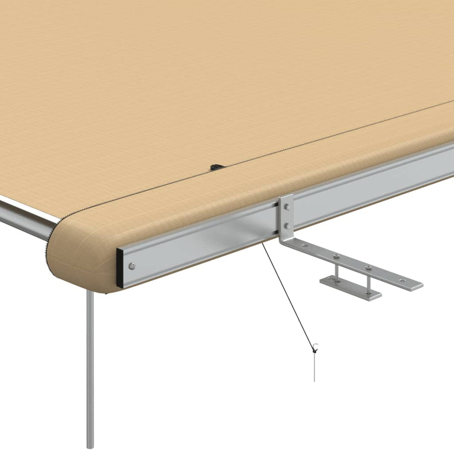 Luifel Voor Camper En Caravan 2,4X3X2,15 M Beige 2.4 x 3 x 2.15 m