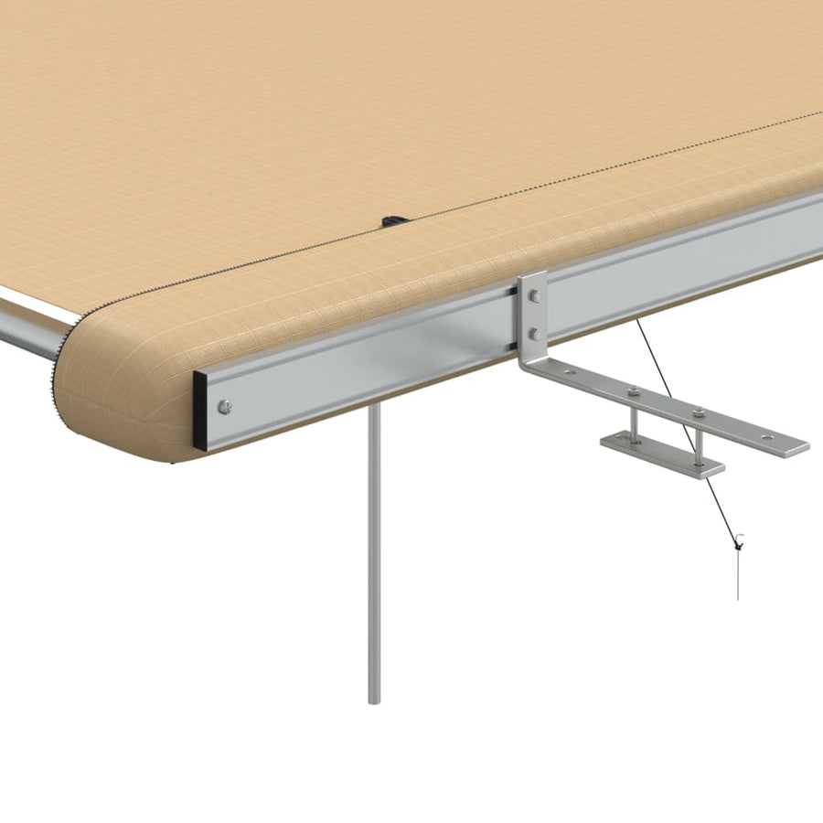 Luifel voor camper en caravan 3x3x2,15 m beige