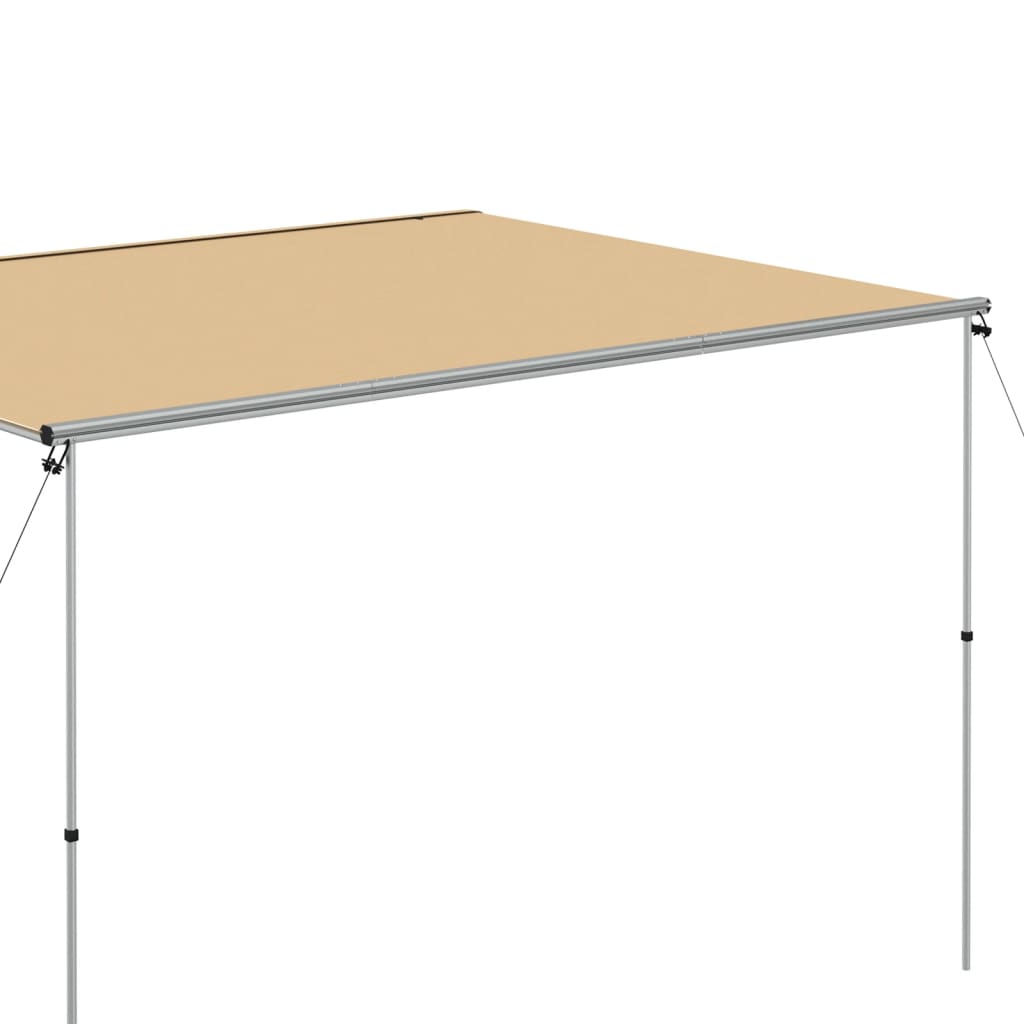 Luifel voor camper en caravan 3,6x3x2,15 m beige