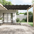 Luifel verticaal 60x420 cm antraciet oxford stof