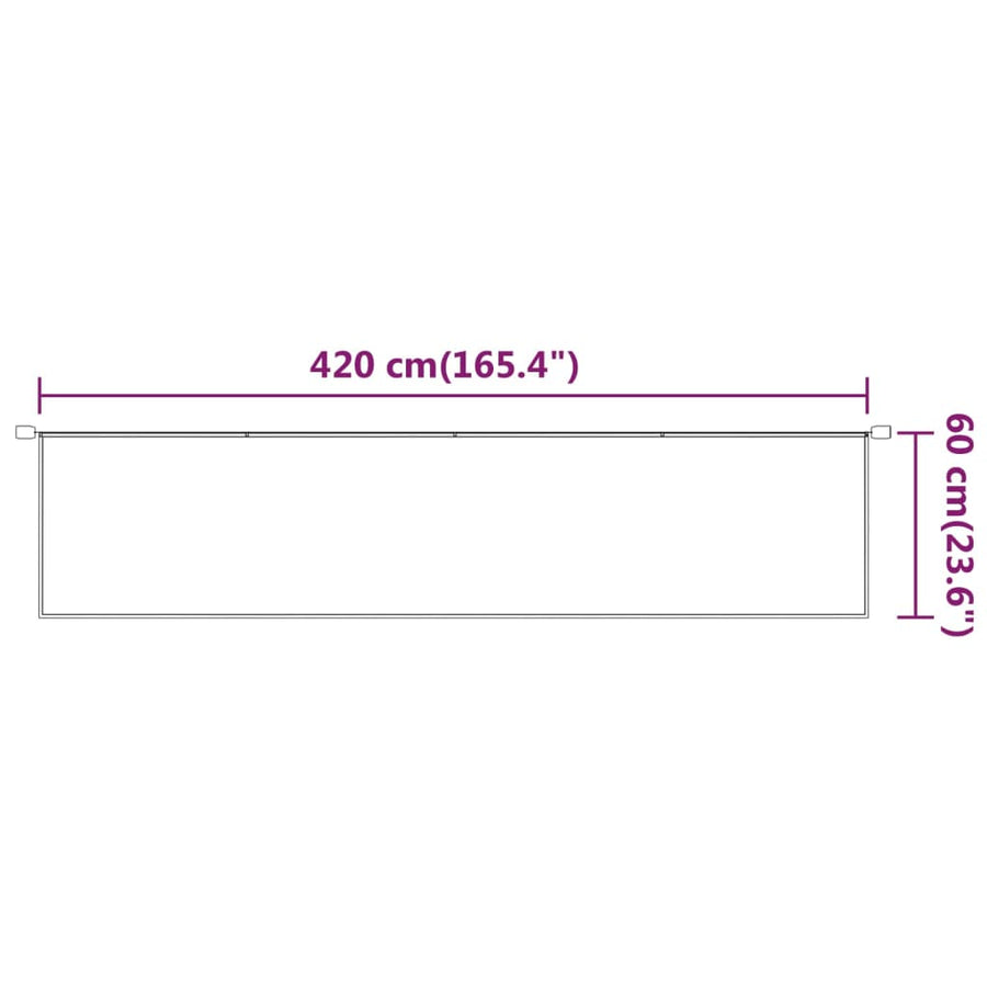 Luifel Verticaal Oxford Stof Lichtgroen 60 x 420 cm