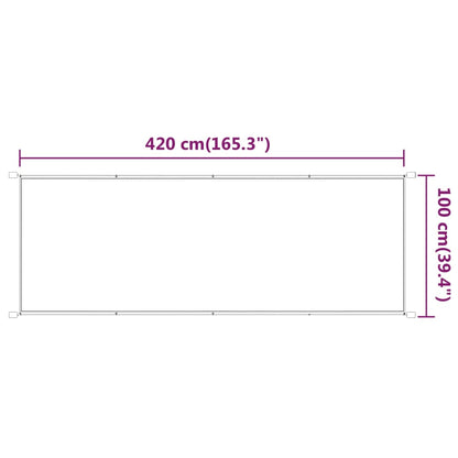 Luifel Verticaal Oxford Stof Lichtgroen 100 x 420 cm