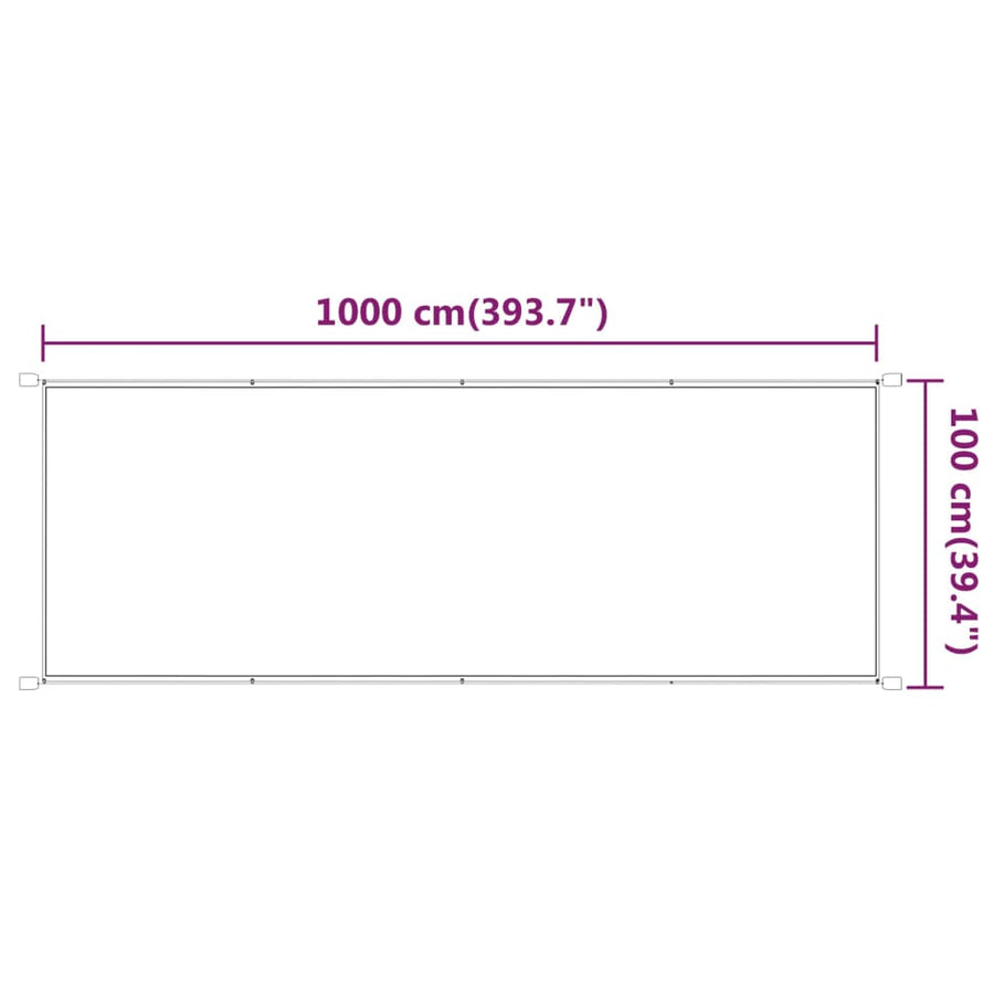 Luifel Verticaal Oxford Stof 100 x 1000 cm Lichtgroen