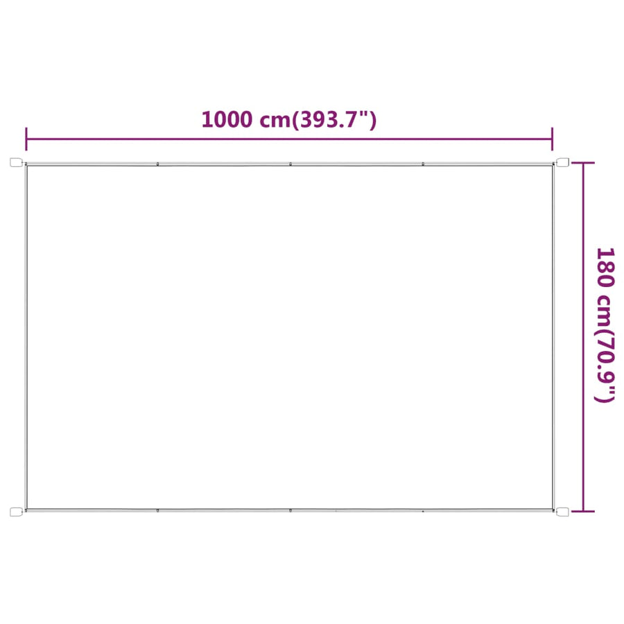 Luifel Verticaal Oxford Stof 180 x 1000 cm Lichtgroen