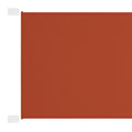 Vertical awning 140x420 cm oxford fabric terracotta