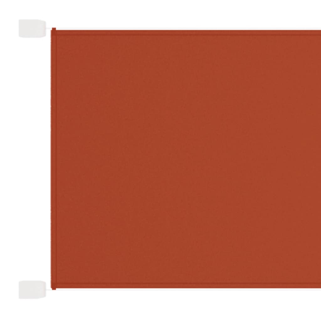 Luifel verticaal 180x600 cm oxford stof terracottakleurig