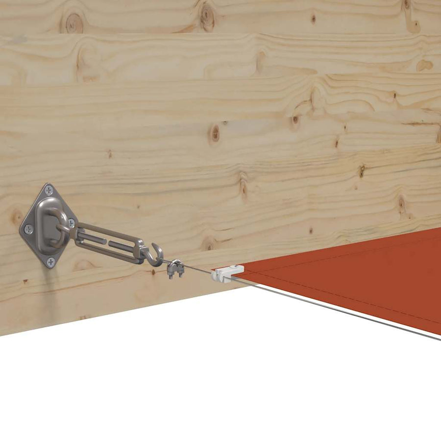 Luifel verticaal 180x600 cm oxford stof terracottakleurig