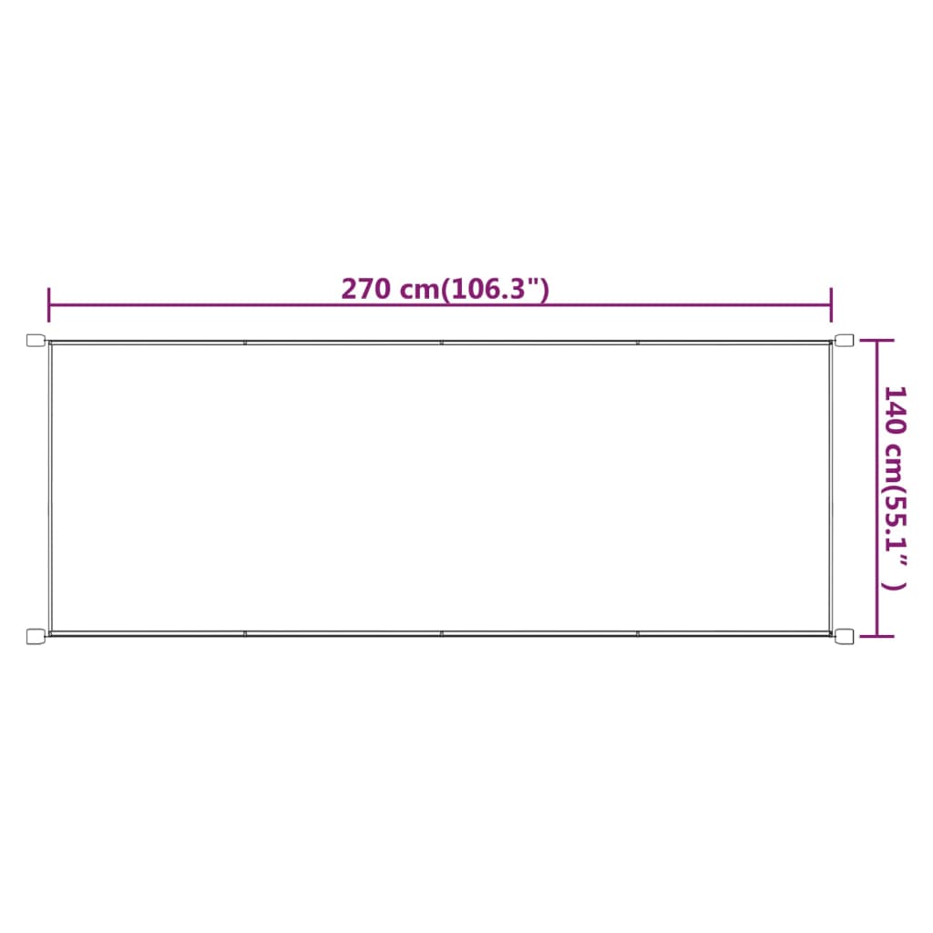 Luifel Verticaal Oxford Stof Blauw 140 x 270 cm