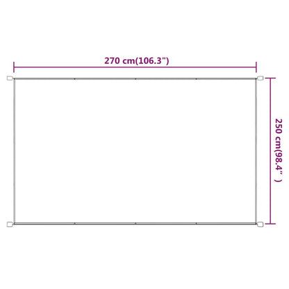Luifel verticaal 250x270 cm oxford stof blauw