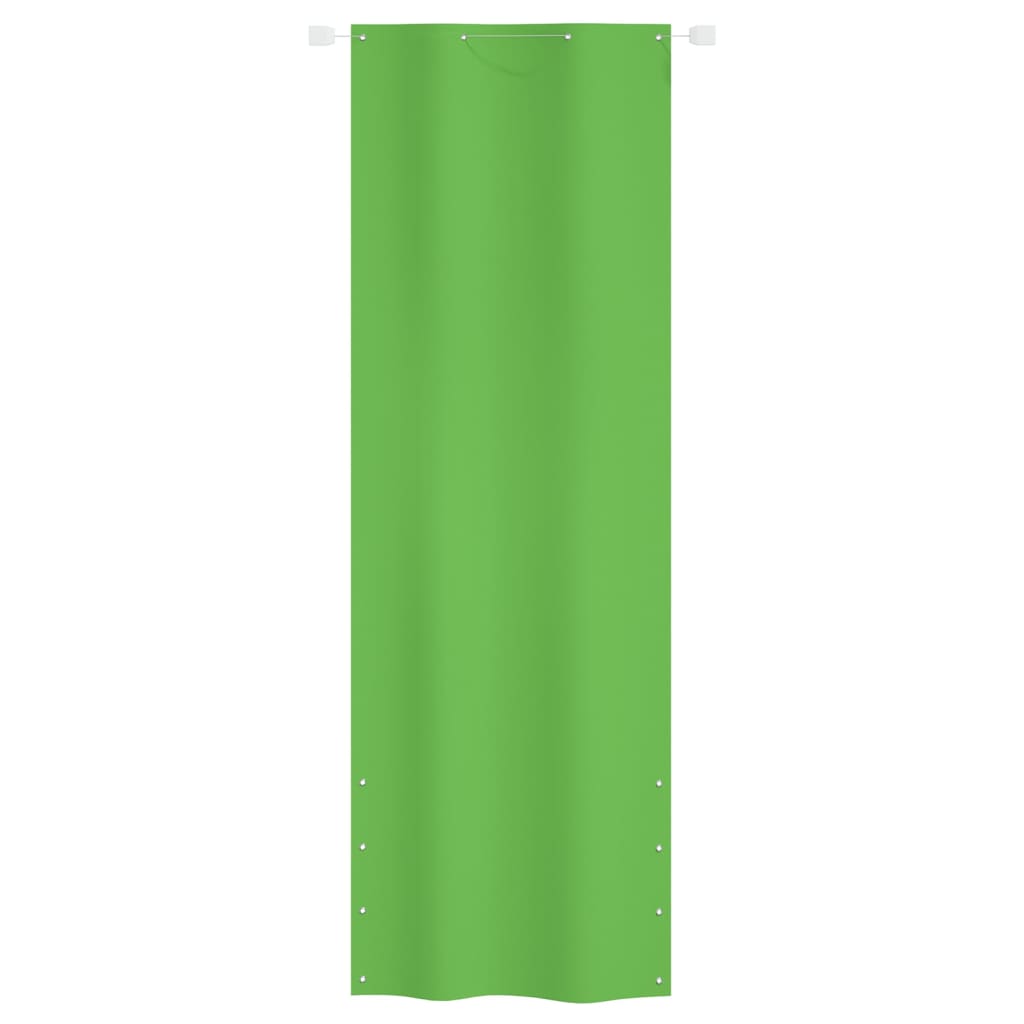 Balkonscherm 80x240 cm oxford stof lichtgroen 80 x 240 cm Lichtgroen