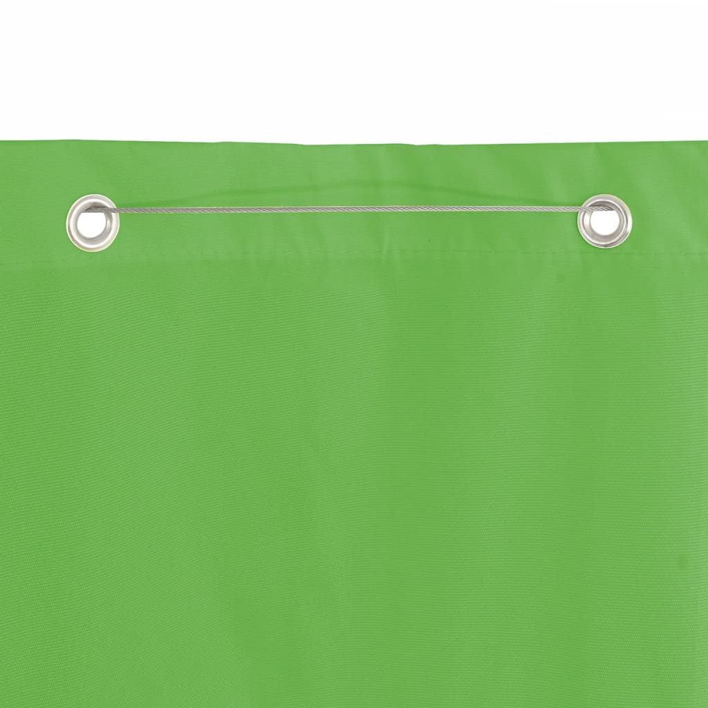 Balkonscherm Oxford Stof 100 x 240 cm Lichtgroen