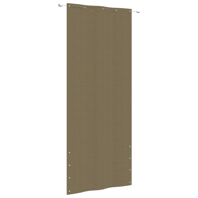 Balkonscherm Oxford Stof 100 x 240 cm Taupe