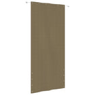 Balkonscherm Oxford Stof 120 x 240 cm Taupe